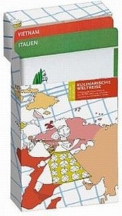 DIAZ Petra: Kulinarische Weltreise. Dreigängige Menü-Rezeptkarten aus 27 Ländern. Edition Büchergilde, Frankfurt am Main 2010