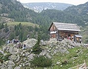 Almhütte. Foto: Popie