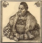 Friedrich der Weise von Sachsen, Holzschnitt von Lucas Cranach d. Ä. von 1510 aus der Sammlung Hofbauer (Wikimedia)